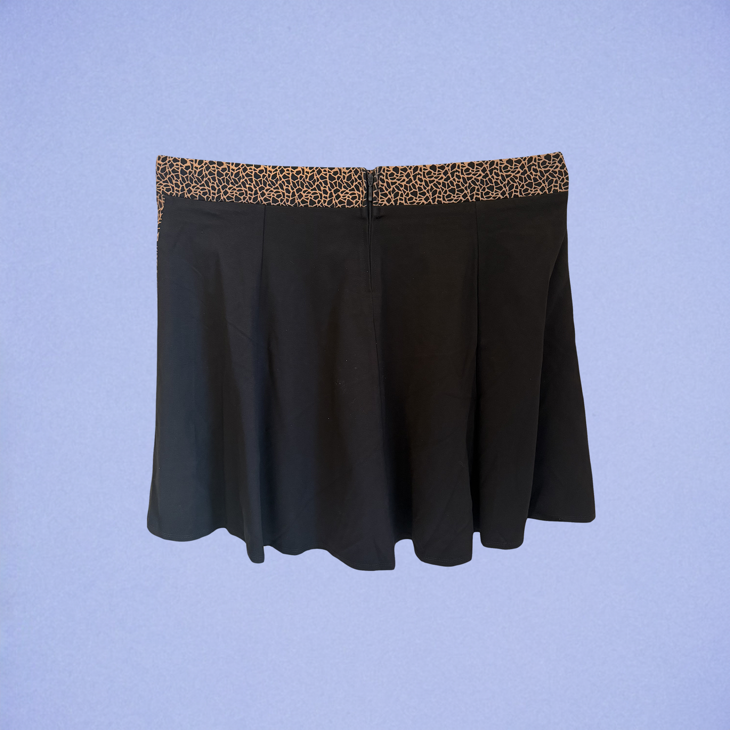 Plus Size Clothing High Quality Affordable Metallic Gold Mini A-line Skirt