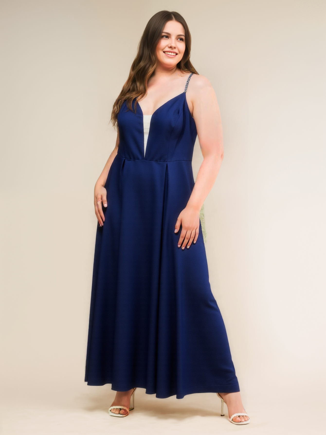size 20 plus prom plus size suspender dress