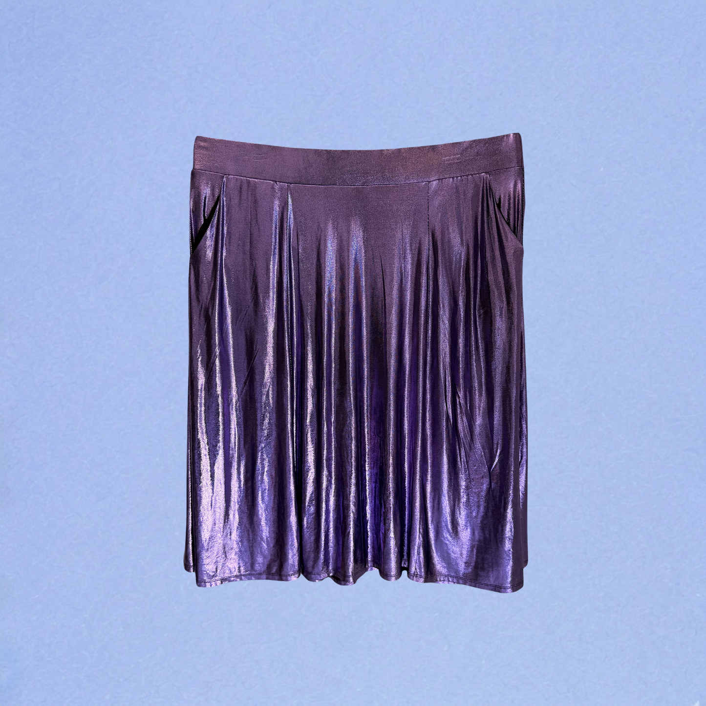 Plus Size Clothing High Quality Affordable Metallic A-line Prom Skirt