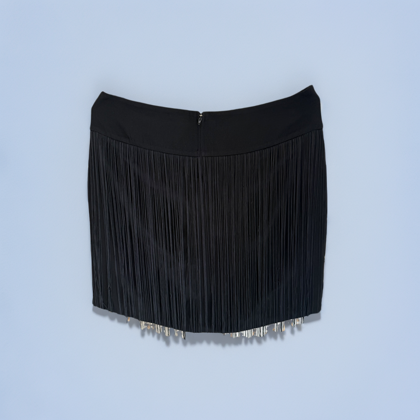 Plus Size Clothing High Quality Affordable Black Tassels Mini Pencil Skirt