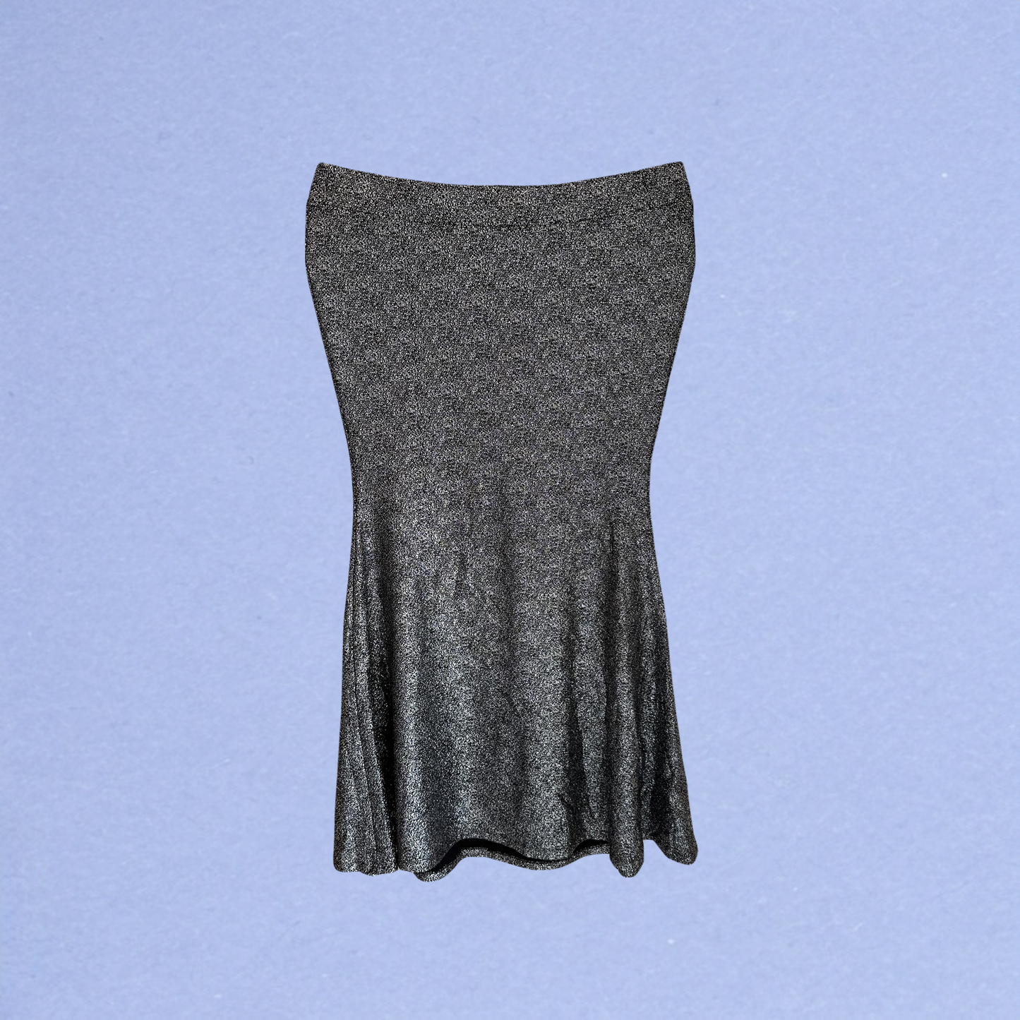 Plus Size Clothing High Quality Affordable Metallic Silver-toned Maxi Mermaid Skirt