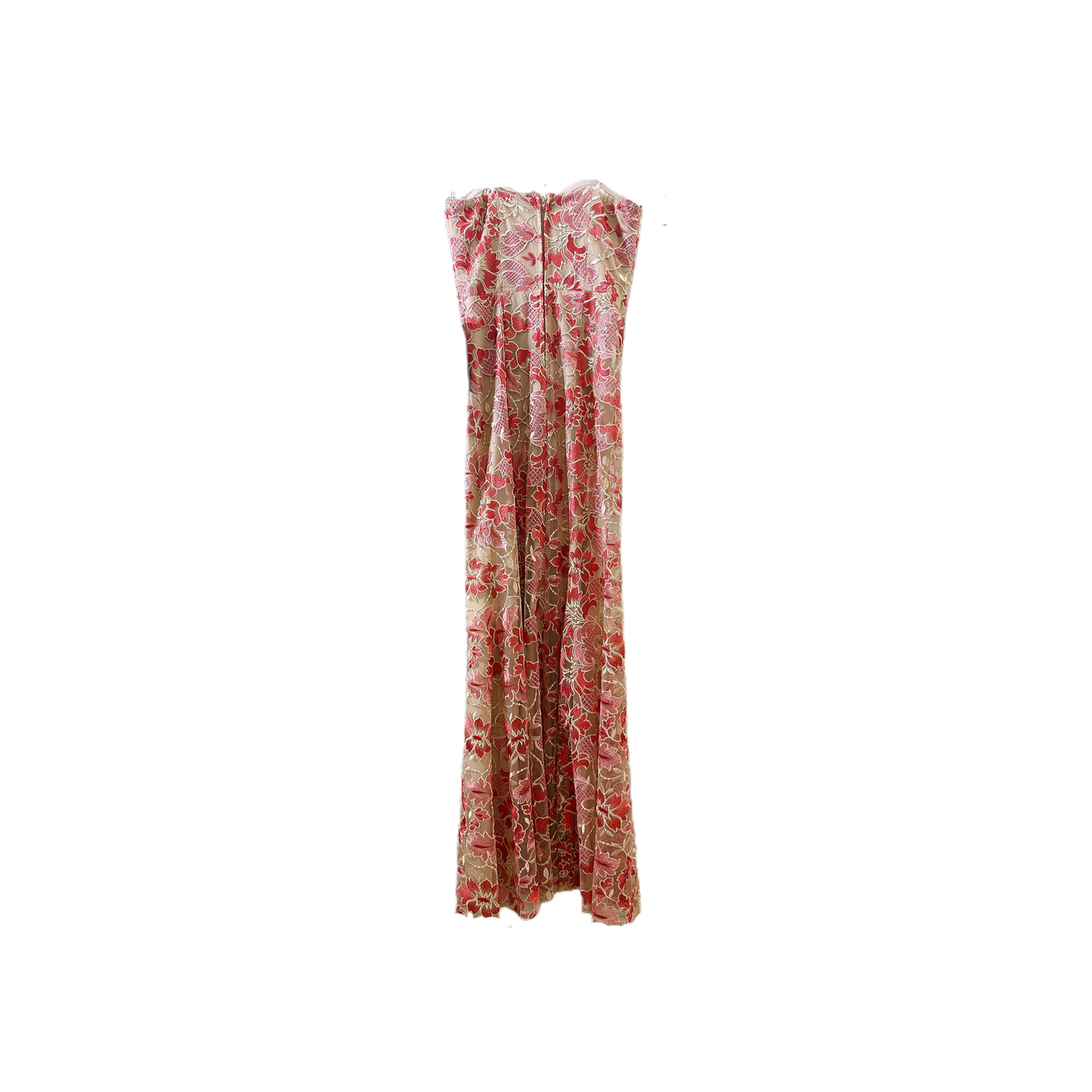 size 7 prom Embroidered lace tube top dress