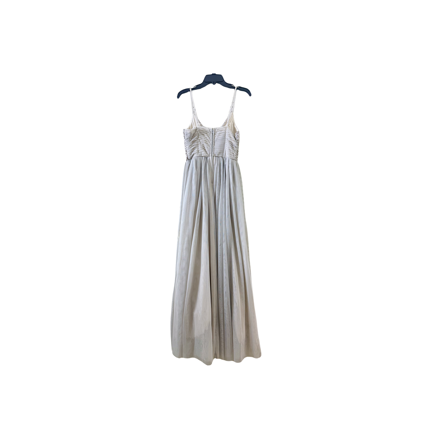 size 11 prom Beaded V-neck Tulle Sling Dress