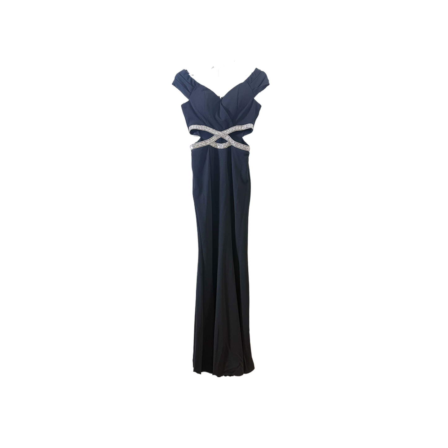 size 3 prom Beaded waist-baring dress