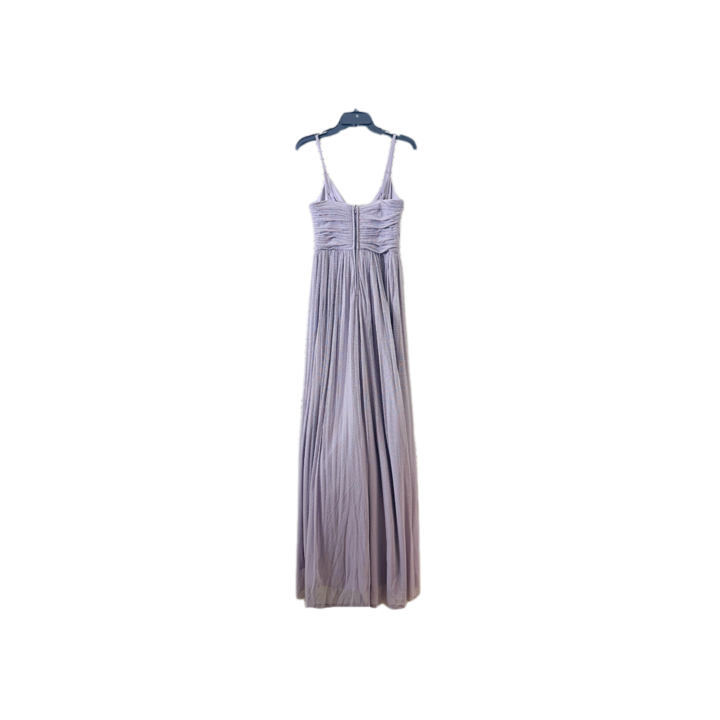 size 5 prom Heavy Mesh Sling Beaded Dress