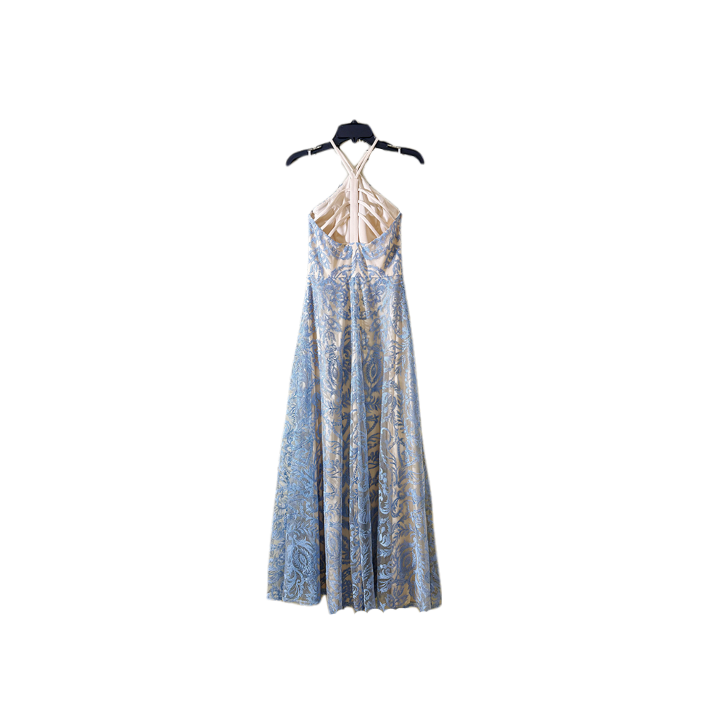 size 7 prom Embroidered mesh dress