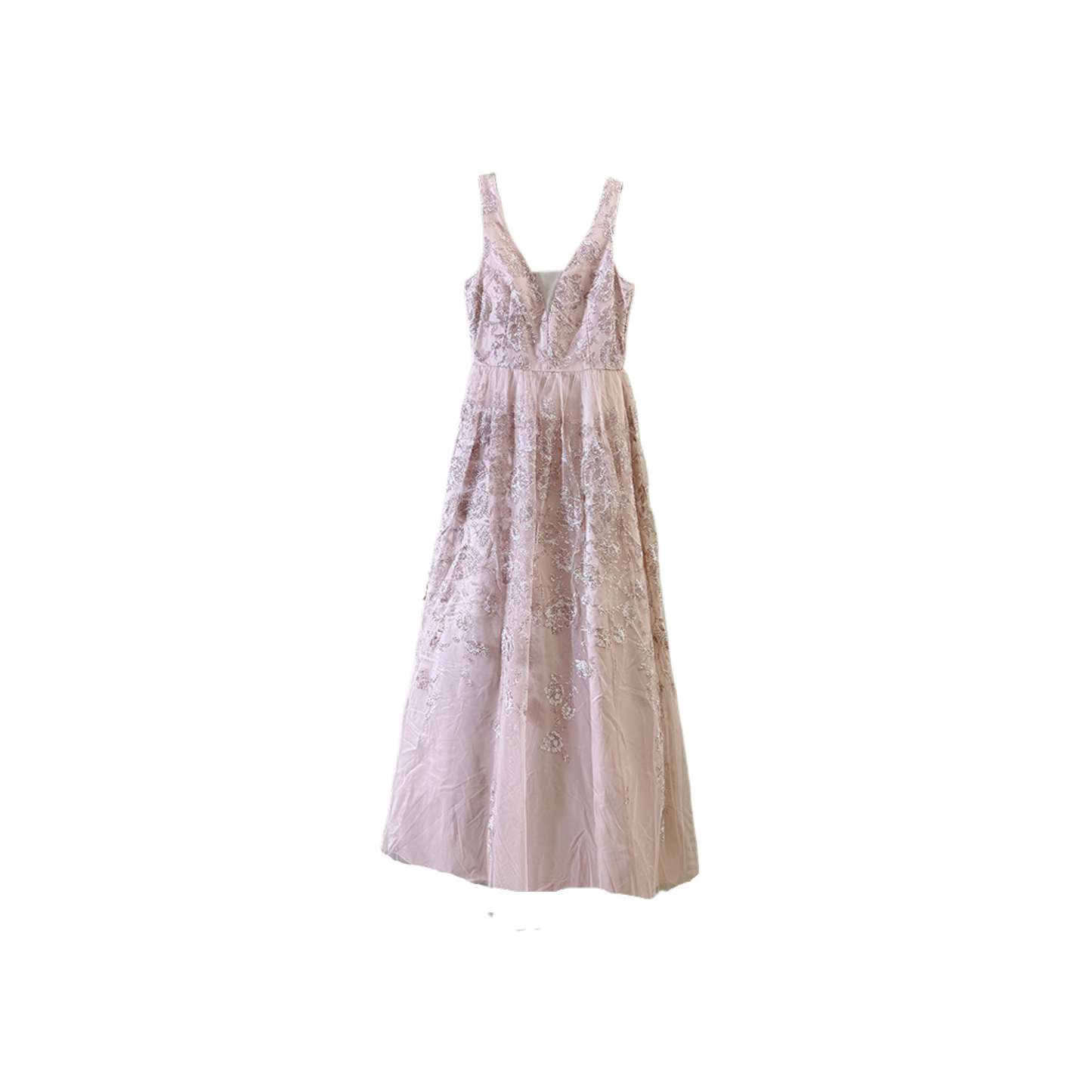 size 7 prom Embroidered Beaded Tulle Tank Dress