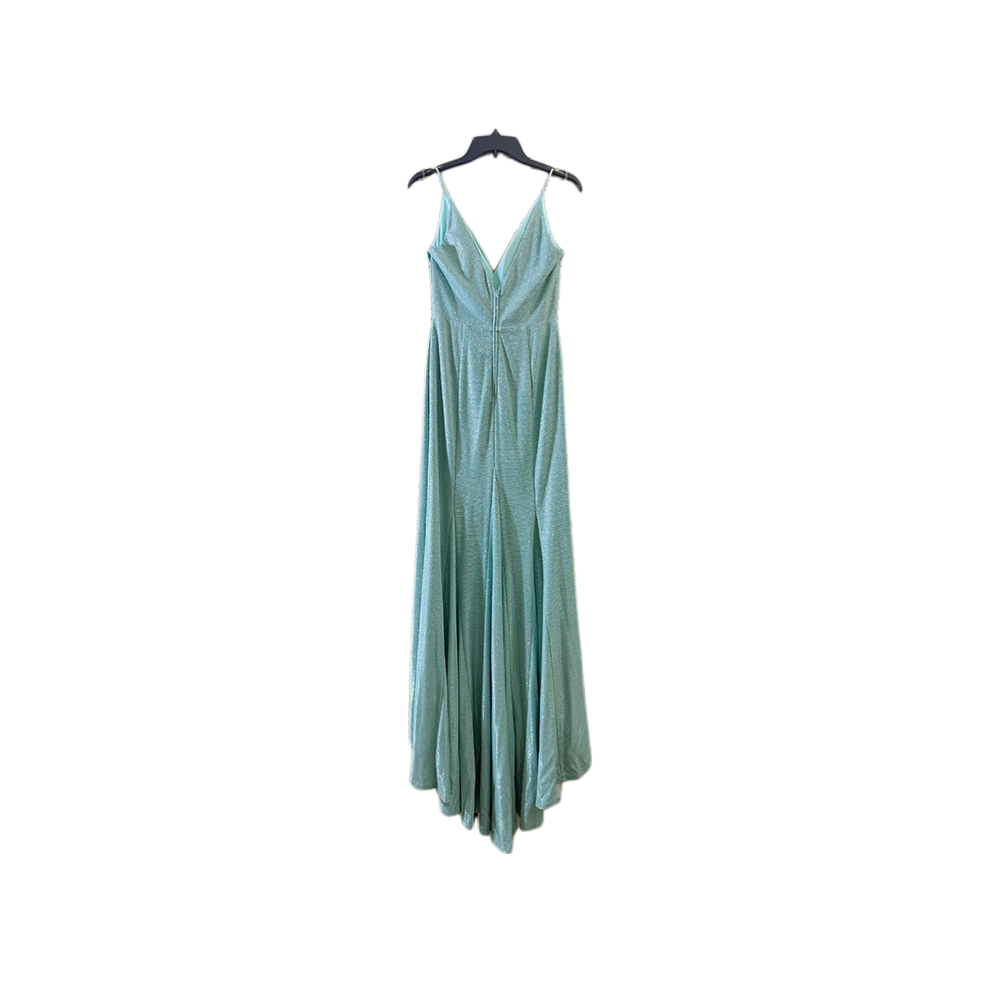 size 7 prom Metallic Slip Dress