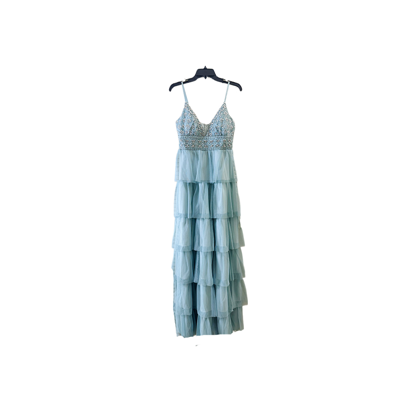 size 7 prom Beaded Strap Cake Tulle Dress