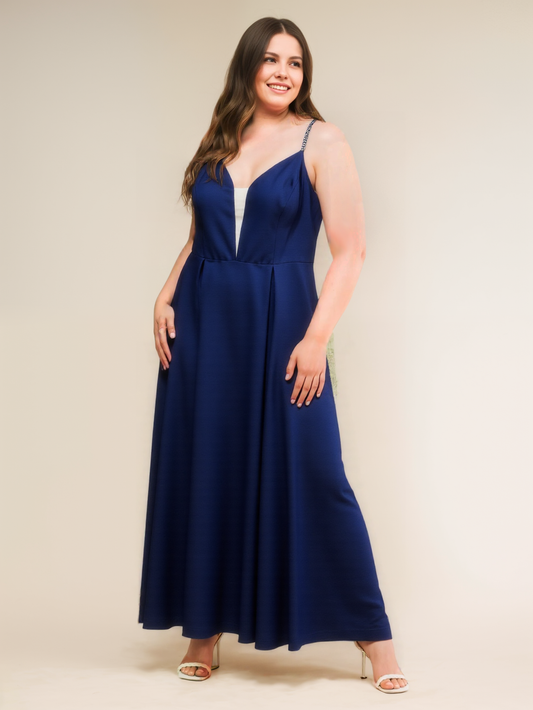 size 20 plus prom plus size suspender dress
