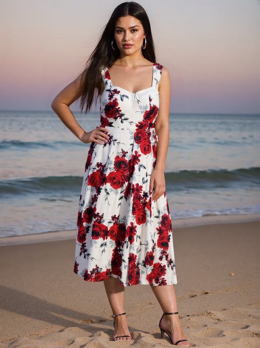 size 19W plus prom plus size  printed vest dress