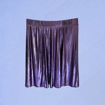 Plus Size Clothing High Quality Affordable Metallic A-line Prom Skirt