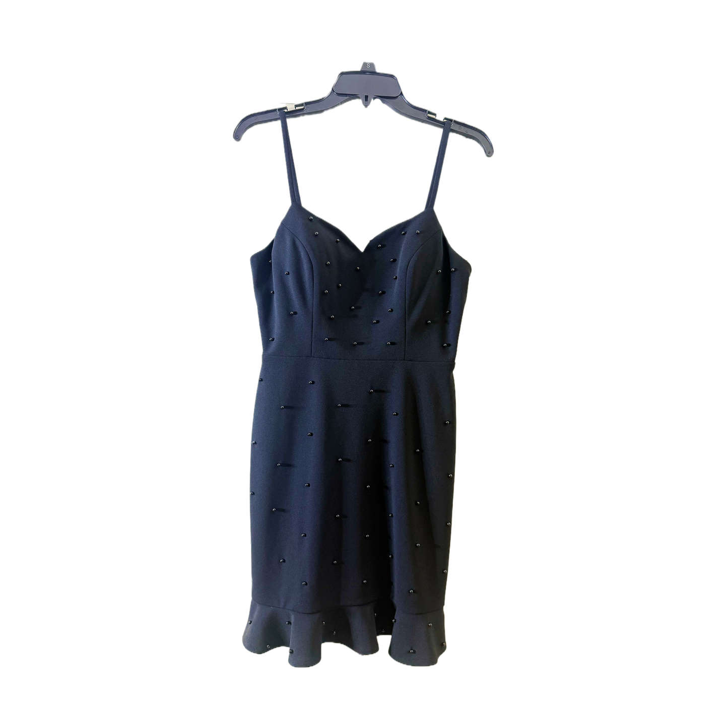 Size 7 prom Black Beaded Sling Dress