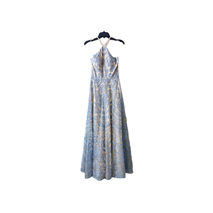 size 7 prom Embroidered mesh dress