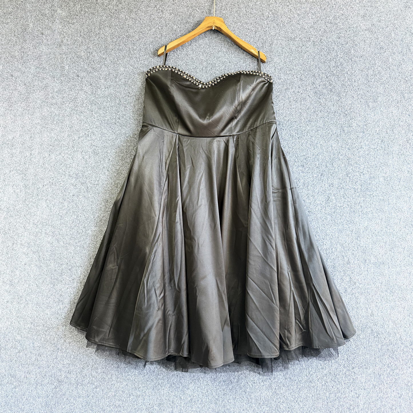 Plus Size Clothing High Quality Rhinestone-studded Strapless Dress Ball Party Banquet